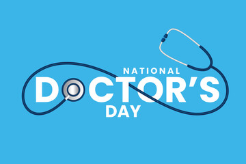 National Doctors Day background design. Vector illustration
