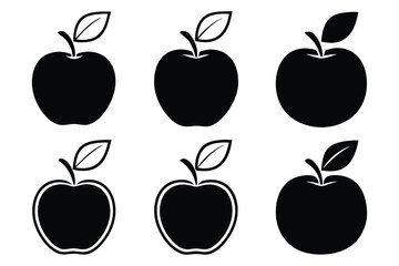 Apple Vector Silhouette Collection