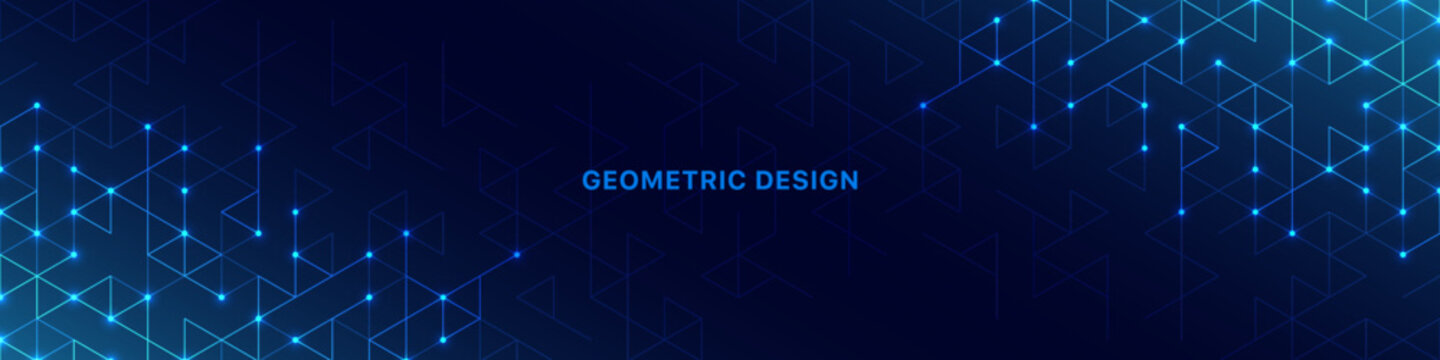 Abstract technology background with a geometric pattern of triangle shapes. Graphic design element
