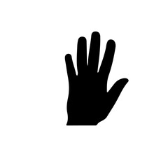 Obraz premium Hointing, handshake, and reaching hands for design, communication symbols, body language, vector graphics. Hand gesture