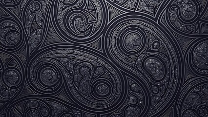 Intricate Dark Gray Celtic Knotwork Pattern.
