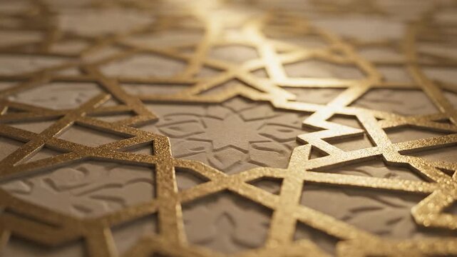 Geometric golden pattern design decorative ornament background