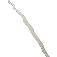 Thick creamy white liquid stream flowing diagonally across background isolated on a transparent background