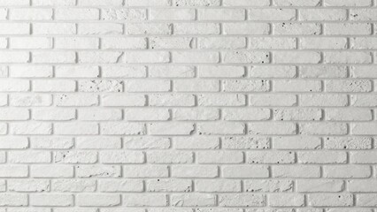 Naklejka premium Brick wall texture, white painted bricks, loft style background, interior design material, clean and bright