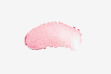 Blush pink metallic smudge pressed dry blusher or highlighter, eye shadow or luminizer sparkle...