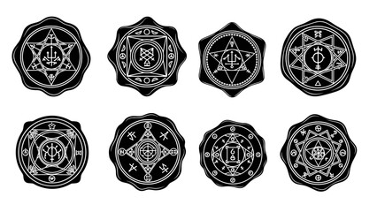 Collection of Esoteric Symbols and Occult Seals.