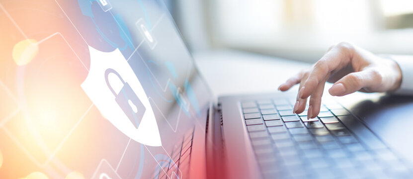 Cybersecurity and Data Protection in Digital Networks Technology concept.