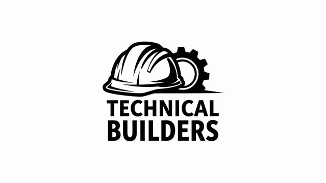 Industrial Builders at Work on a Construction Site