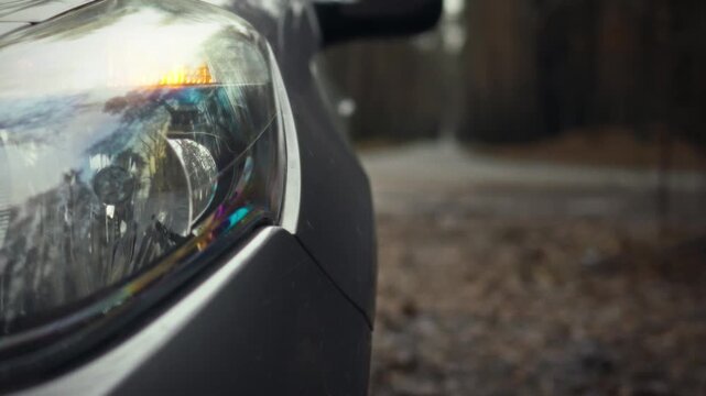 Yellow signal flowers with integrated hazard warning lights periodically flash, serving as an emergency alert process, providing a visible warning system for oncoming work or potential dangers