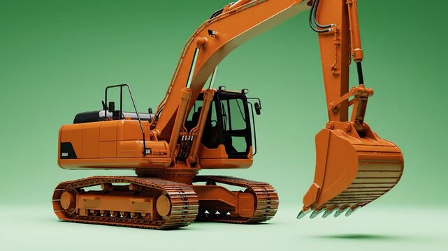 Excavator in Action - A Detailed Look at Heavy Machinery.