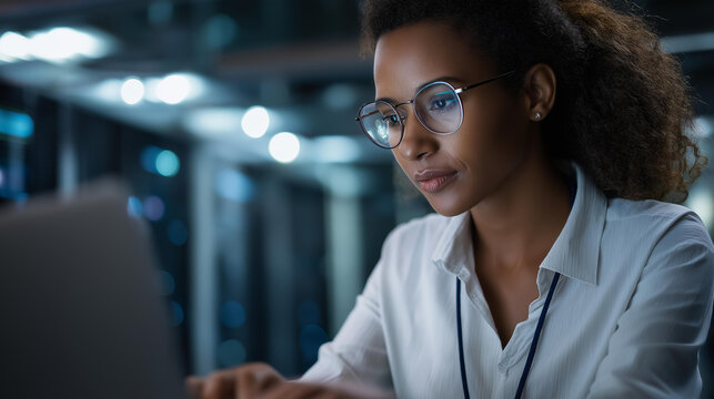 Faceless skilled IT professional expertly managing data while navigating in industrial server room, expert ensuring flawless cybersecurity protection optimizing systems and perform necessary - Powered by Adobe