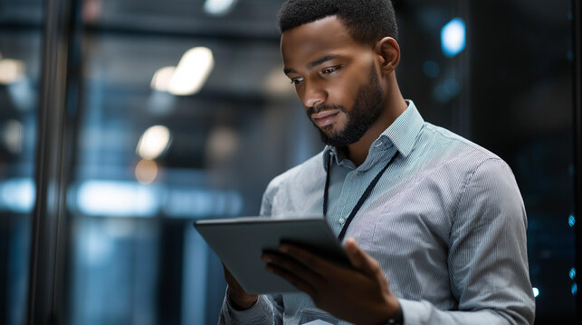 Faceless skilled IT professional expertly managing data while navigating in industrial server room, expert ensuring flawless cybersecurity protection optimizing systems and perform necessary - Powered by Adobe