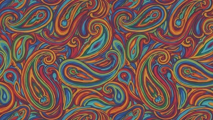 Vibrant Abstract Swirling Pattern Design Element.