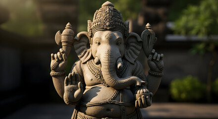 Obraz premium Hindu Deity Ganesha: Divine Presence