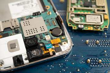 Repairing and upgrade circuit mainboard of notebook, electronic, computer hardware and technology.