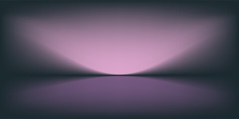 Fototapeta premium Empty Studio Background with a Purple Gradient backdrop, perfect for product photography.