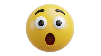 Surprised Emoji Face with Open Mouth.