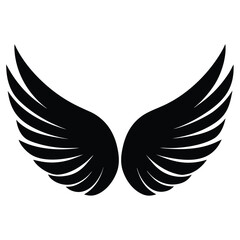 Obraz premium Wings icons set. Wing logo. Vector