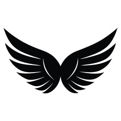 Fototapeta premium Wings icons set. Wing logo. Vector