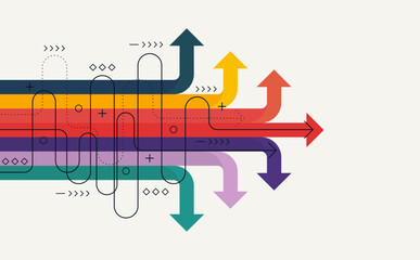 Abstract arrow direction. Business investment to success. financial data graph strategy. Technology background. High speed.