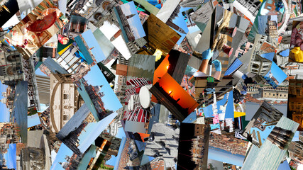 collage of architectural photos from various cities