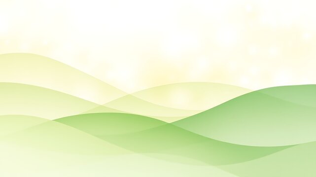 Gentle green and yellow waves abstract background image - Powered by Adobe