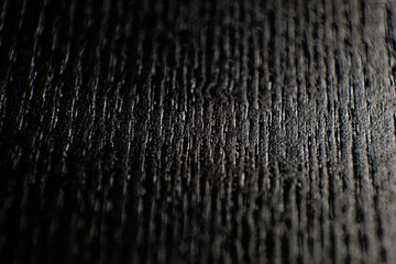 Carbonized Black Wood Surface Macro