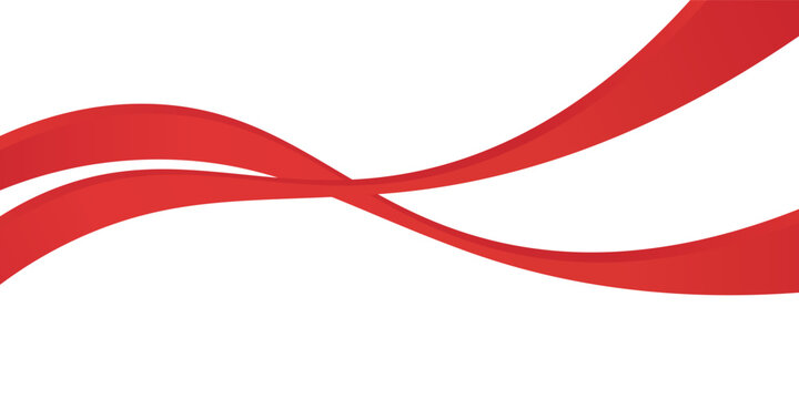 Vector red line background curve element with white space for text and message design, overlapping layers, vector. eps10