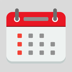Calendar icon representing date, schedule, planning, and event management. Suitable for business, productivity, reminder, and time management applications in web and mobile interfaces.