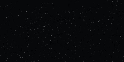 A captivating view of countless sparkling white particles scattered across a deep black void