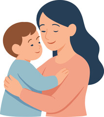 mother and baby vector for Mother's Day