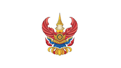 Garuda Emblem Thailand National Symbol