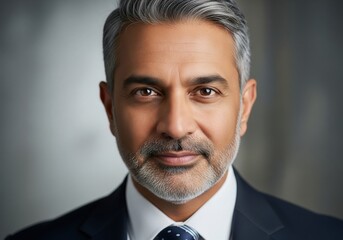 Experienced Indian Business Professional Portrait Showing Stability and Trust