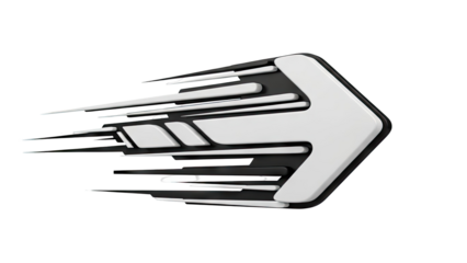 Abstract Arrow Shape with Motion Effect