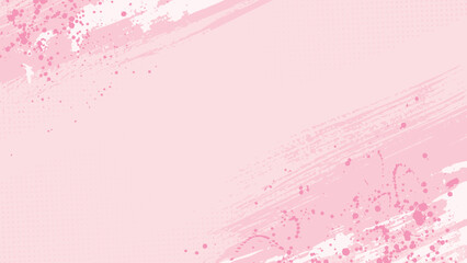 An Abstract Soft Pink Background with Gentle Brushstrokes and Playful Paint Splashes, Expressing Tender Emotions, Calm Energy, and a Dreamlike Sense of Warmth, Creativity, and Subtle Elegance