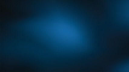 A Deep Blue Abstract Gradient Background with Smooth Flowing Transitions, Evoking a Sense of Depth, Calmness, Modern Technology, and Quiet Motion within a Mysterious and Elegant Atmosphere