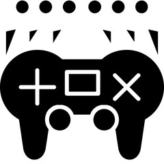 Game controller with brain shape Icon © Muhammad