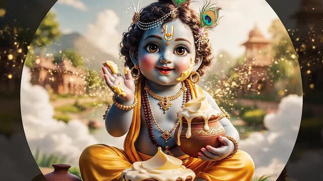 Cute Little Lord Krishna