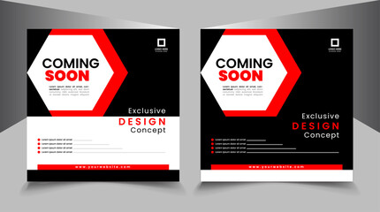 unique clean banner design sample 