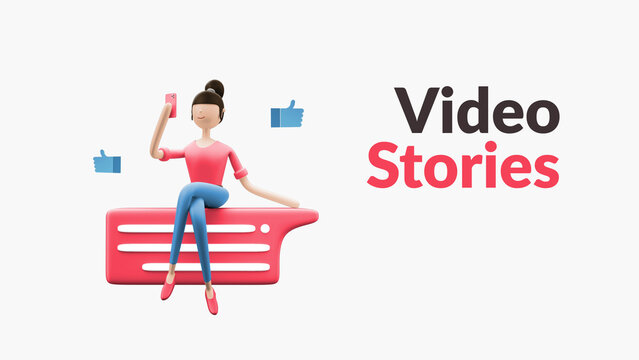 Explainer Girl Video Chat