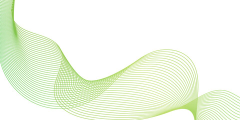 Abstract Background, Transparent Waved Lines. Green Smoke Wave. creative element design