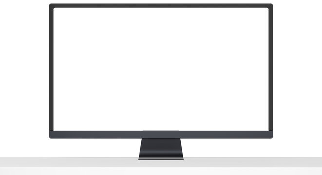 3D素材_モニター_黒