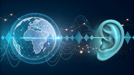 Global Sound Wave Technology And Hearing Concept