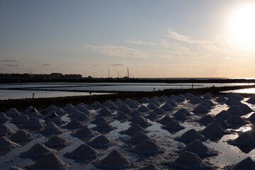Sicilian salt flats during an aperitif