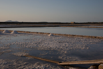 Sicilian salt flats during an aperitif