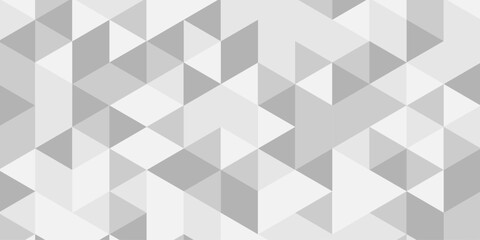 Obraz premium Abstract Overlap random vector element modern overlay diamond triangle mosaic paper white and gray low polygon web brochure layer space texture background.