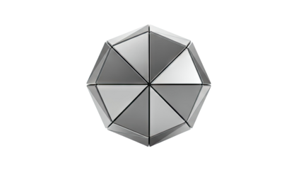 Geometric Mirrored Sculpture