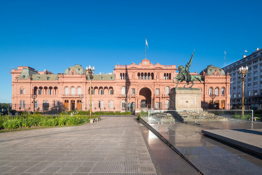 Buenos Aires, Argentina - November 14, 2025: view of Casa Rosada