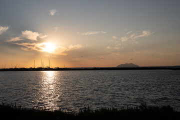 Sicilian salt flats during an aperitif
