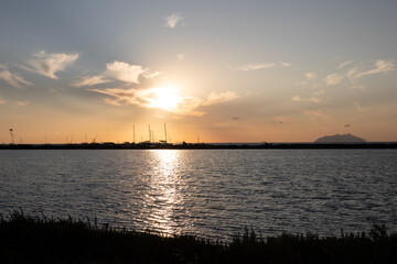 Sicilian salt flats during an aperitif